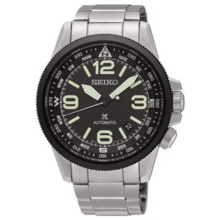 SEIKO Prospex Automatic สายสแตนเลส หน้าปัดสีดำ รุ่น SRPA71K1