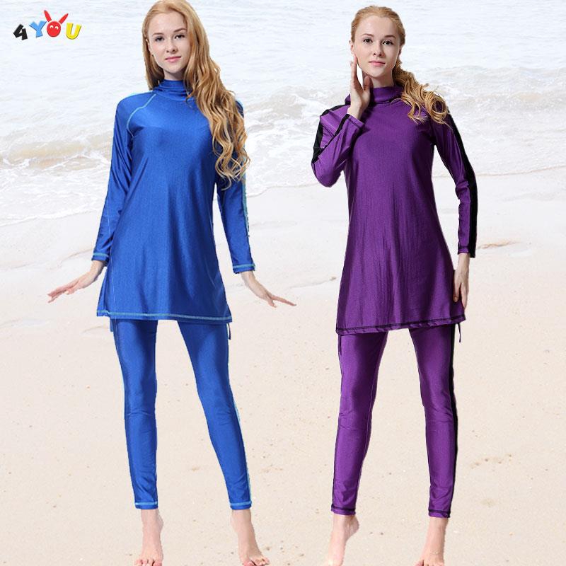 【READY STOCK】 Women Swimwear Muslim Clothe Highly Elastic Muslim ...