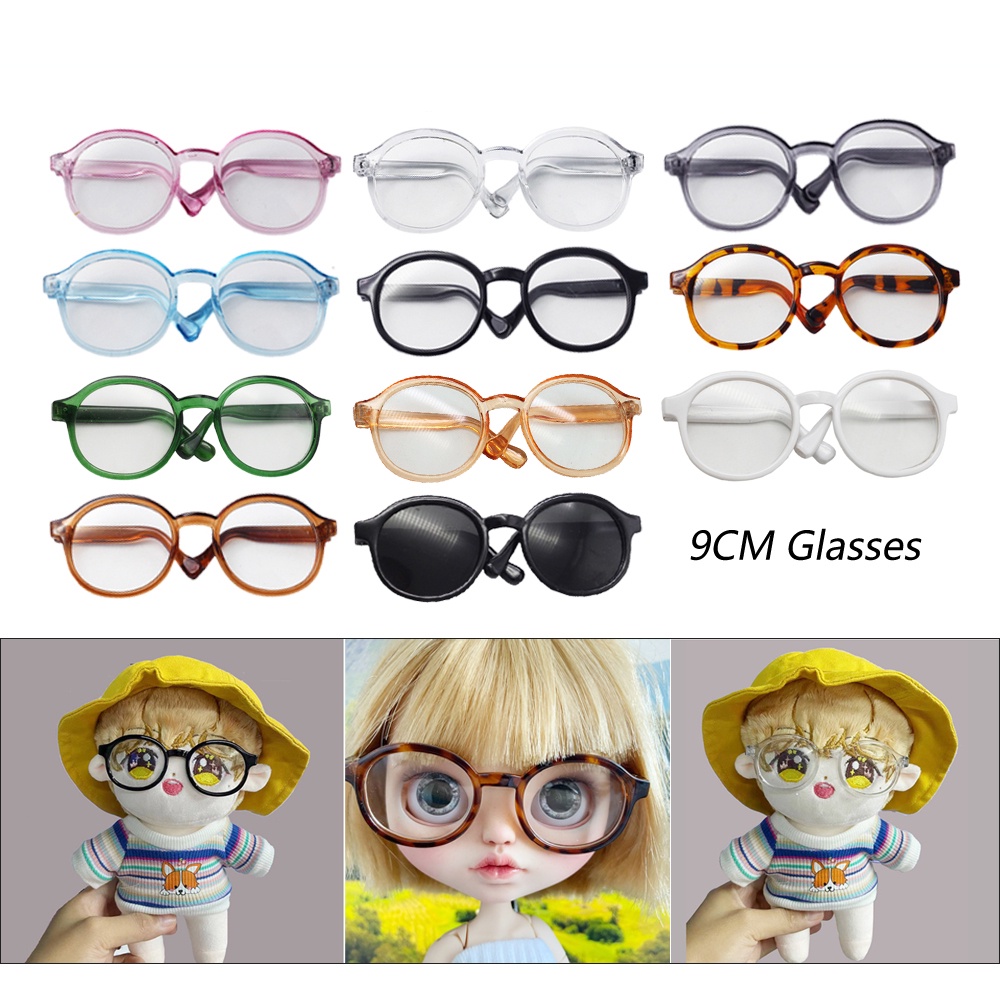 9 ซม.1 คู ่ มินิน ่ ารักตุ ๊ กตาแว ่ นตาสําหรับ UpsetDuck และ 1/6 Blythes และ Upset Duck 15 ซม.20 ซม.ตุ ๊ กตา EXO ตุ ๊ กตา