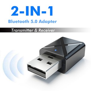 usb bluetooth 5.0 อะแดปเตอร์รับส่งสัญญาณ tv ลําโพง ขนาดเล็ก เเจ็คเสียบแบบ aux ไร้สาย 3.5 มม.