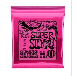 ERNIE BALL สายกีตาร์ไฟฟ้า เบอร์ 9 SUPER SLINKY     ERNIE BALL® สายกีตาร์ไฟฟ้า เบอร์ 10 รุ่น Regular Slinky