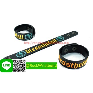 Blessthefall ขายริสแบนด์  BTF159NA Wristband สายรัดข้อมือวงร็อค