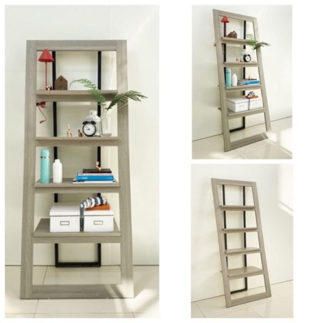 Besta ชั้นโชว์ ชั้นวางของ ขาเหล็กไตเติ้ล ไม้เมลามีน