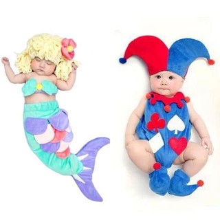 BabyGaga ชุดแฟนซีเด็กทารกโจ๊กเกอร์+เงือกน้อย Joker &amp; Little Mermaid Fancy Costume