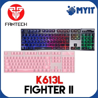 FANTECH K613L คีย์บอร์ดเมมเบรนเรืองแสงอลูมิเนียมอัลลอยด์