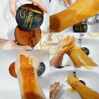 ของแท้ สครับมะขาม Tamarind Gluta scrub The Queen สครับมะขามกลูต้า เดอะควีน