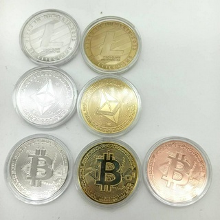 เหรียญที่ระลึก บิทคอยน์  Bitcoin ,Litecoin, Ethereum