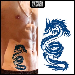 【Start Magic Tattoo】ใหม่ สติกเกอร์รอยสักชั่วคราว กึ่งถาวร กึ่งถาวร 2 สัปดาห์ ติดทนนาน ถึง 15 วัน กันน้ํา 180 มม.*100 มม.