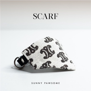 ผ้าพันคอน้องหมา น้องแมว บราวน์ซีลีน Scarf