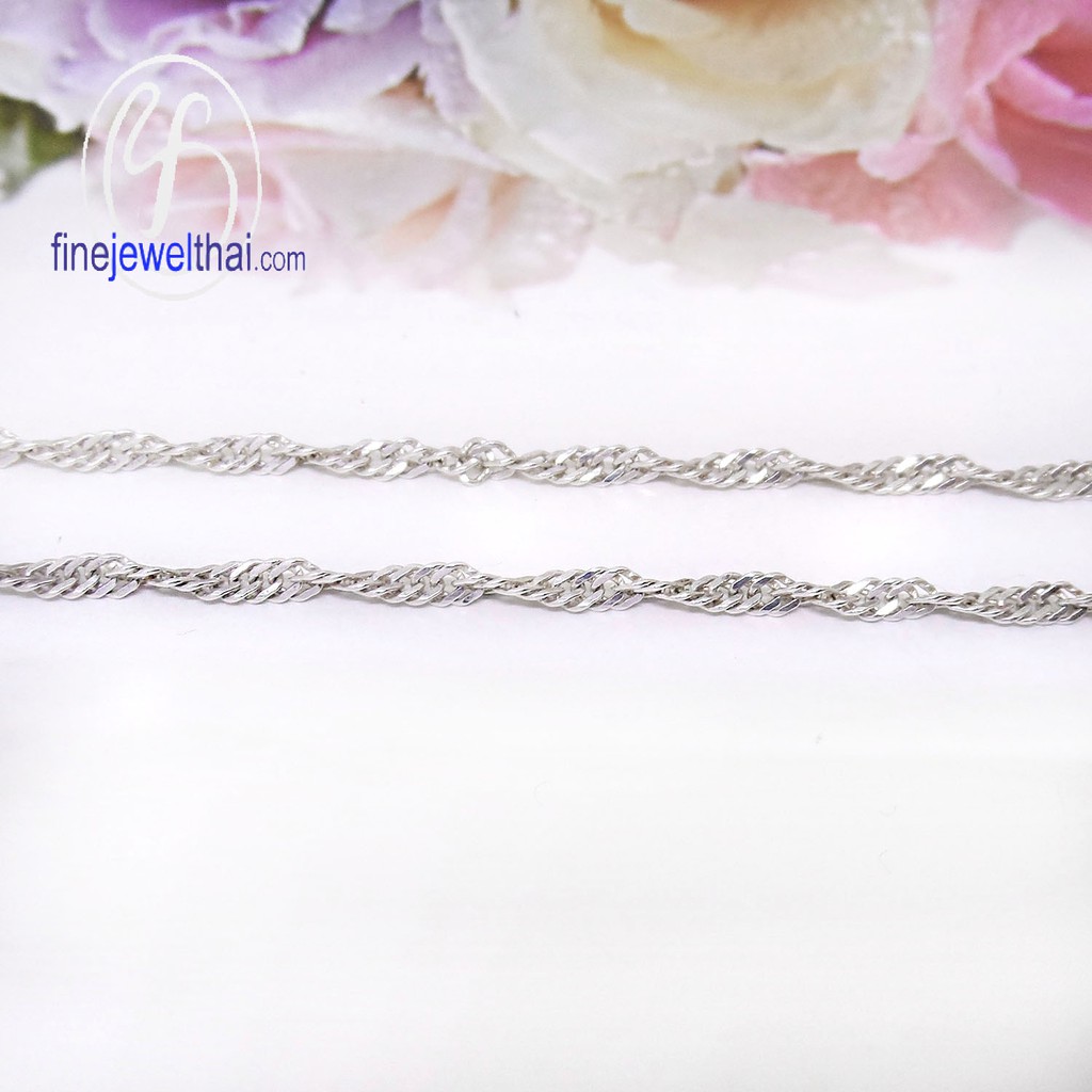 Finejewelthai-สร้อย-สร้อยคอเงิน-เงินแท้-Silver-Chain-Necklace - LSE040_18