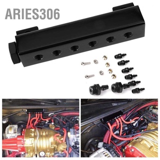 Aries306 ชุดบล็อกสูญญากาศท่อร่วมไอดี 6 พอร์ต 1/8Npt สําหรับแข่งรถ