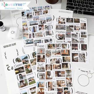 สติกเกอร์ ลายทะเล พระอาทิตย์ตก สําหรับตกแต่งสมุดภาพ 1 ชิ้น