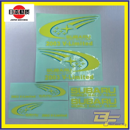 [ ส่งออก Spec] สติ๊กเกอร์ Subaru 2003 V-Limited JDM Subaru Sticker