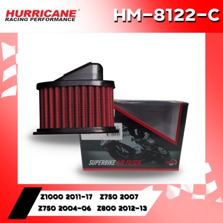 กรองอากาศ HURRICANE HM-8122 KAWASAKI Z1000 11-17, Z750 04-07,Z800 12-13