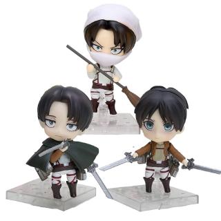 ฟิกเกอร์ของเล่น Nendoroid รุ่น Q อนิเมะผ่าพิภพไททัน Legion Levi Rivaille 375