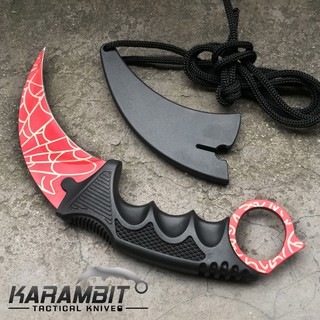 Karambit คารัมบิต มีดกรงเล็บเสือ Titanium ไทเทเนียม Knife มีดสั้น มีดปา มีดเดินป่า Knives มีดพก เบอร์ 23 C-3