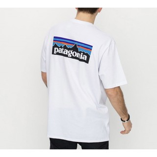 Patagonia P6 Logo Responsibilitee (White) (ของแท้💯,พร้อมส่ง)
