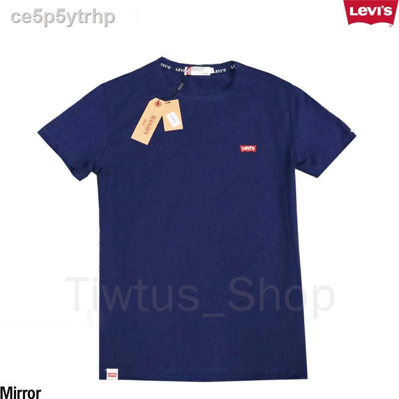 ☽▣เสื้อยืดคอกลม Levi's ปักLevi's ใส่ได้ทั้งชายและหญิง ผ้านิ่มใส่สบาย เสื้อยืดลีวาย