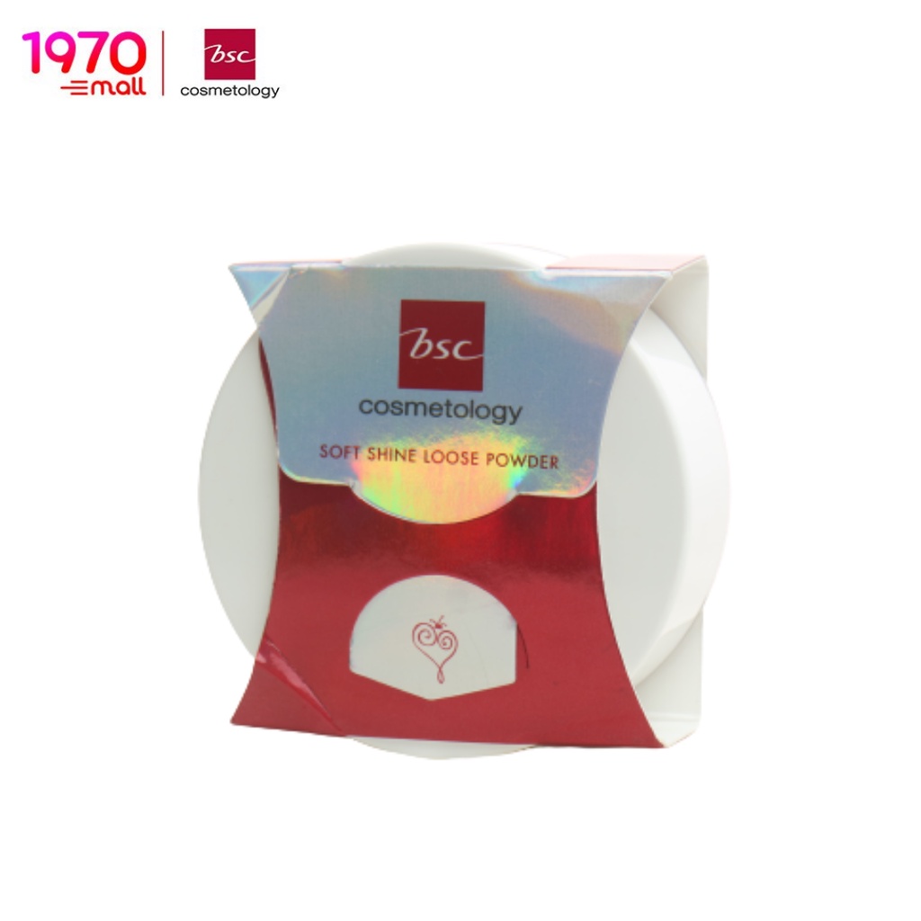 BSC HEART SOFT SHINE LOOSE POWDER 15g. แป้งฝุ่น โปร่งแสง เนื้อละเอียดเนียนนุ่ม เกลี่ยง่าย เป็นธรรมชาติ