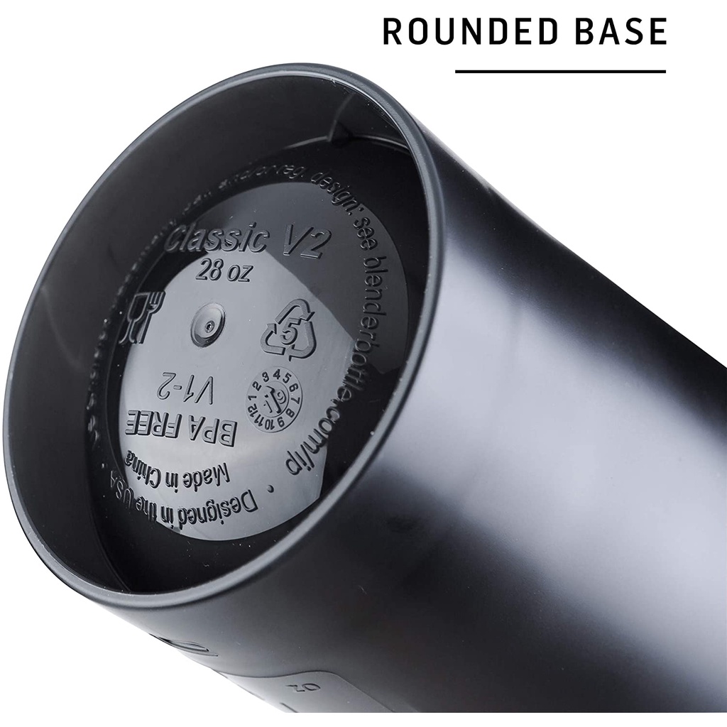 Blenderbottle Classic V2 20oz ขวดเครื่องปั่นโปรตีน BlenderBall ฐานกลม BPA ฟรี ราคา ถูกที่สุด ดีลบีเคเค แกลเลอรีภาพที่ 3