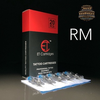 อุปกรณ์สัก ลงเงา ลงสี หน้าโค้ง ET TATTOO CARTRIDGES