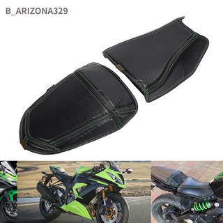 Arizona329 เบาะที่นั่งรถจักรยานยนต์ หนัง Pu สําหรับ Kawasaki Er6N Er6F Er‐6N Er‐6F 2 ชิ้น