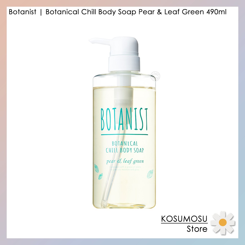 Botanist ลดล้างสต๊อค EX202206 🔥 Botanical Chill Body Soap Pear & Leaf Green 490ml | สบู่เหลวอาบน้ำโบ