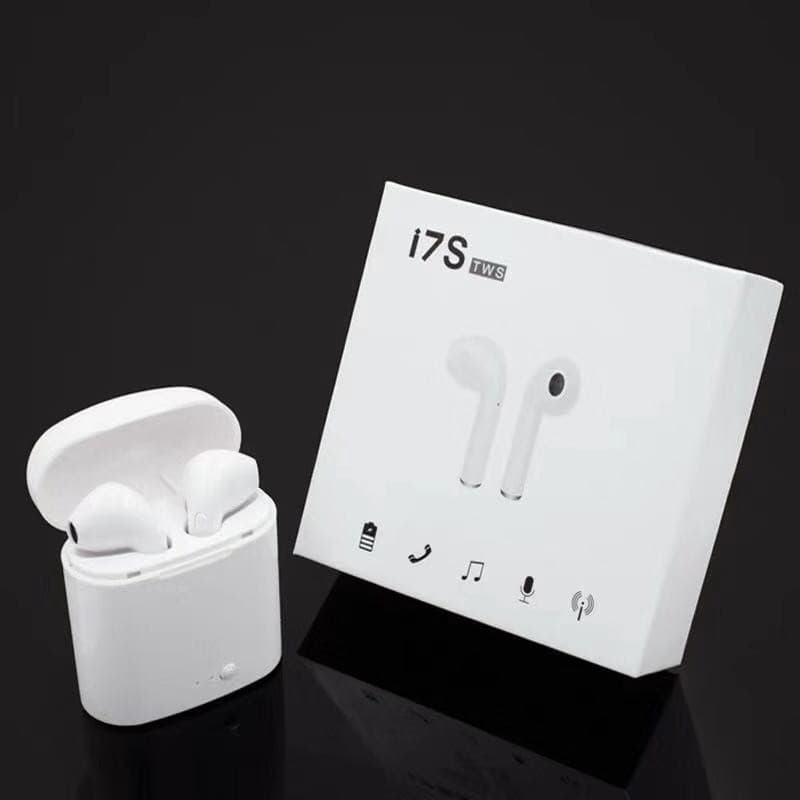 พร้อมส่งหูฟัง I7S TWS พร้อมกล่องชาร์จ หูฟังบลูทูธไร้สาย แบบ 2 ข้าง(ซ้าย-ขวา)รองรับ Bluetooth V4.2