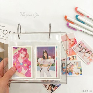 ❤พร้อมส่ง❤เฟรมการ์ดอะคริลิค
 Ins Polaroid อะคริลิคใส 3 นิ้วใส่กรอบรูป Photo Storage Book Star Chaser Girl เดสก์ท็อปตกแต