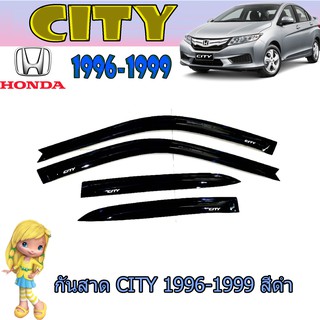 กันสาด//คิ้วกันสาด ฮอนด้า ซิตี้ Honda City 1996-1999 สีดำ