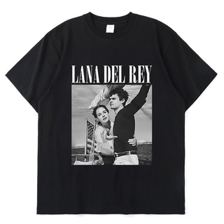 เสื้อยืดแขนสั้น ผ้าฝ้าย พิมพ์ลายกราฟฟิค Lana Del Rey 90s สไตล์วินเทจ ฮาราจูกุ สําหรับผู้หญิง และผู้ชาย S-5XL