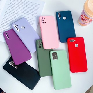 1-5 ออปโป้ A31 A53 A93 เคส สีพาสเทลกำมะหยี่ รุ่น oppo A52020 A92020 Reno2F F9 A7 A12 A5s Reno4 F11pro Realme5 c3 Realme6