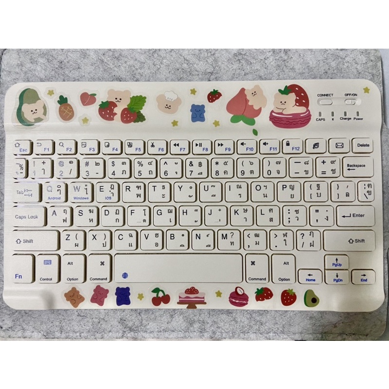 Keyboard Bluetooh ไร้สาย / คีย์บอร์ดสำหรับ Ipad