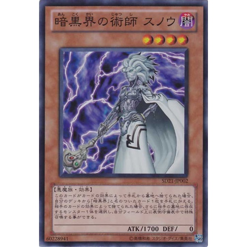 SD21 SD21-JP002Super Snow Magician of the Dark Wor Devils Gate Super SD21-JP002 0807100046001