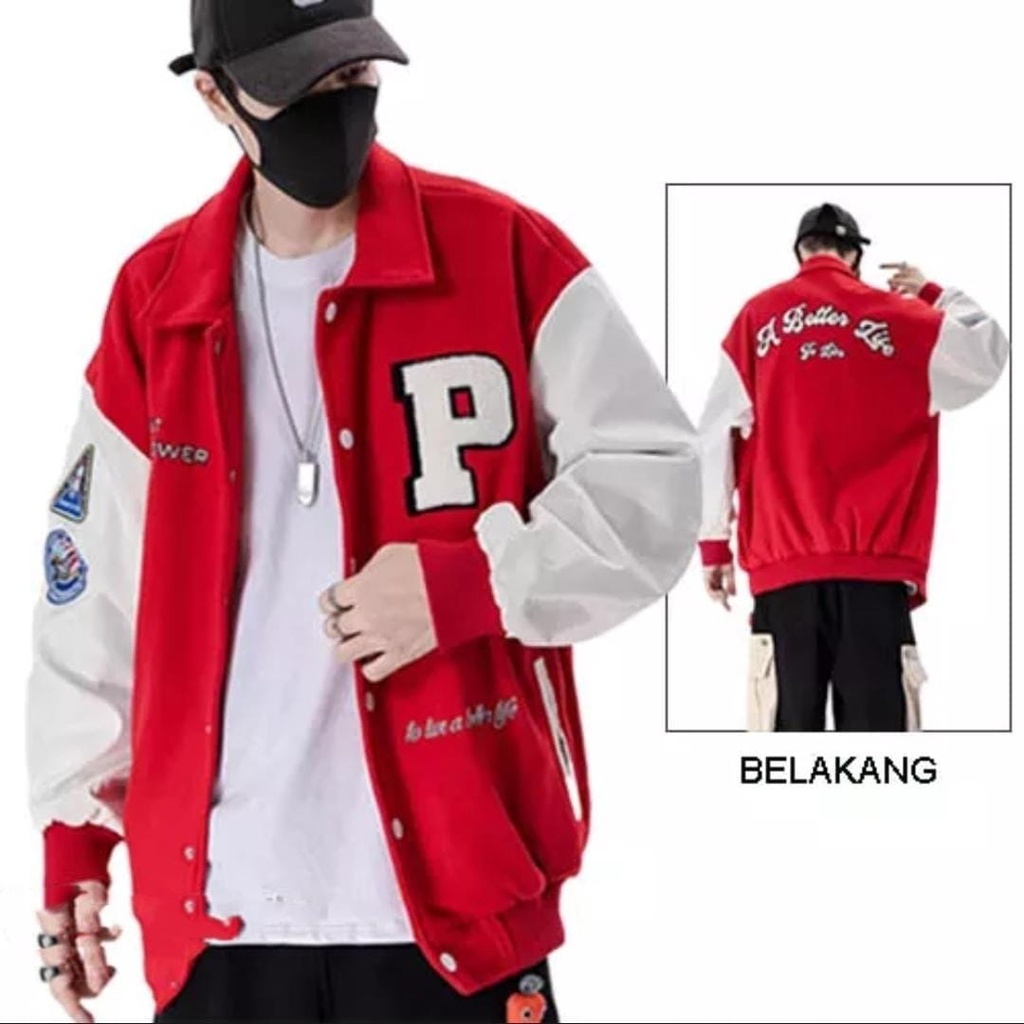 JURAGAN Original Mens VARSITY JACKET DISTRO FULL BOARDIR - LAST ผู้ชายและผู้หญิง VARSITY BASEBALL JA