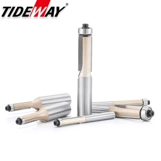Tideway ดอกสว่านเราเตอร์ ก้าน 1/2 1/4 พร้อมตลับลูกปืน สําหรับงานไม้
