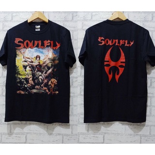 [S-5XL] เสื้อยืด พิมพ์ลาย Soulfly Charcoal