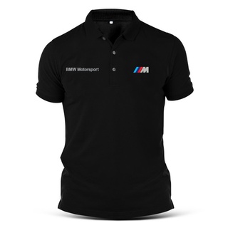 ‿ Baju Bmw M เสื้อโปโลเสื้อยืดผ้าฝ้ายพิมพ์ลายสําหรับผู้หญิงและผู้ชาย Motorsport 4Xl5Xl