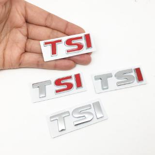 Brand 3D Car Styling Sticker Metal TSI Emblem Badge Decal Car Styling Sticker for Volkswagen New Passat Sagitar Magotan Polaris