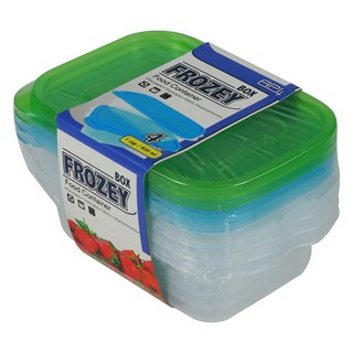 ชุดกล่องอาหารเหลี่ยม API 9001 0.6ลิตร แพ็ค 4 ชิ้น  FOOD CONTAINER RECTANGLE API 9001 0.6L (1X4)