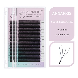 Annafris W 4D ขนตาปลอม แฮนด์เมด ธรรมชาติ