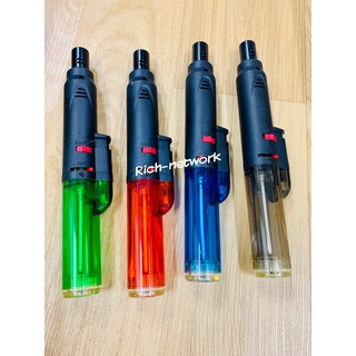 ไฟแช็ค ไฟหัวพ่น No.58 Butane Jet Lighter Torch Turbo Pipe Lighter Mini Spray Gun Cigar Lighter Windproof