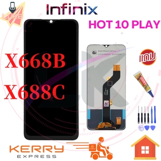 Luke หน้าจอ LCD Infinix Hot 10 Play X688B X688C (จอแสดงผลพร้อมทัชสกรีน)