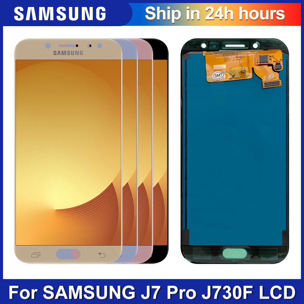 5.5 สําหรับ Samsung Galaxy J7 Pro 2017 J730 SM-J730F J730FM/DS J730F/DS J730GM/DS จอแสดงผล LCD Touch