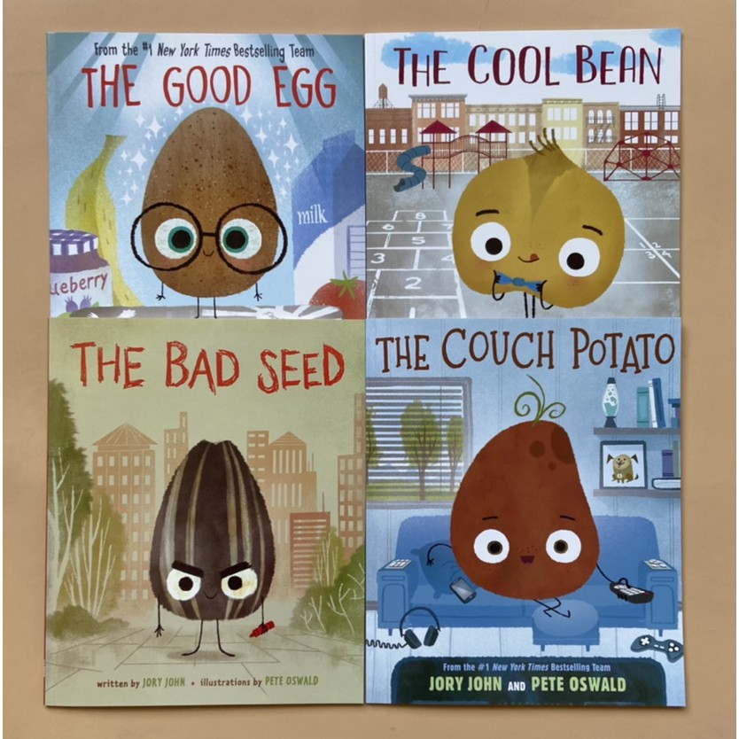 ชุดSeedThe Bad Seed - Good Egg - Cool Bean - Couch Potato Book Kids