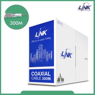 LINK CB-0109 RG 6/U Cable White Jacket, 60% Shield STANDARD 300m./Pull Box.