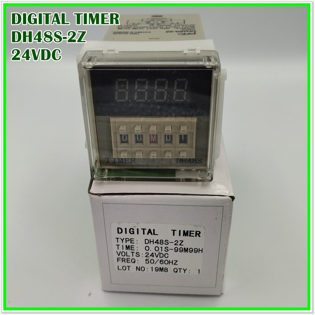DH48S-2Z DIGITAL TIMER ไทเมอร์ตั้งเวลา4หลัก TIME RANGE:0.01SEC TO 99H99M  DIN48x48MM. VOLTS: DC12V, 