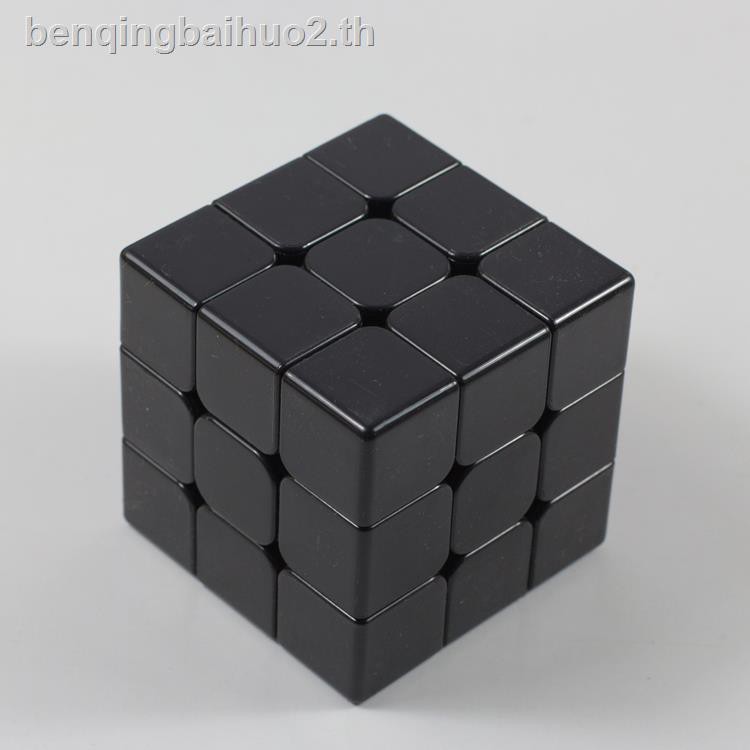 ลูกบาศก์ของรูบิค ☬۞Pure black/white third-order/fourth-order cube embryo (no sticker) <