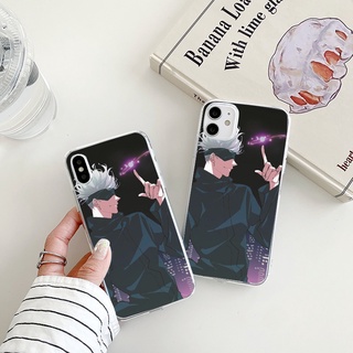 GojoSatoru เคสไอโฟน 12 pro 8พลัส iPhone 11 14 13 promax 7 8 plus se2020 phone case jujutsu kaisen Xr Xs X max เคส นิ่ม