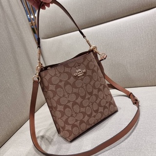 COACH CA582 MOLLIE BUCKET BAG 22 IN SIGNATURE CANVAS